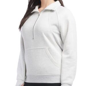 Danskin Women's Light Gray Half-Zip Hoodie